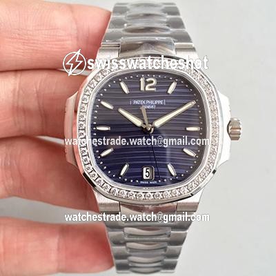 Patek Philippe Nautilus Ladies 7018/1A-010 PF Factory Blue Dial Patek Philippe Nautilus Ladies 7018/1A-010 PF Factory Blue Dial