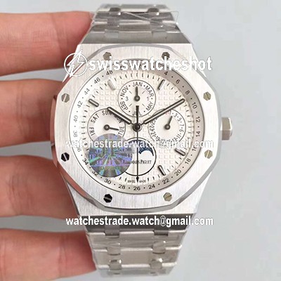 Audemars Piguet Royal Oak Perpetual Calendar 41MM 26574ST.OO.1220ST.01 JF Factory Silver Dial Audemars Piguet Royal Oak Perpetual Calendar 41MM 26574ST.OO.1220ST.01 JF Factory Silver Dial