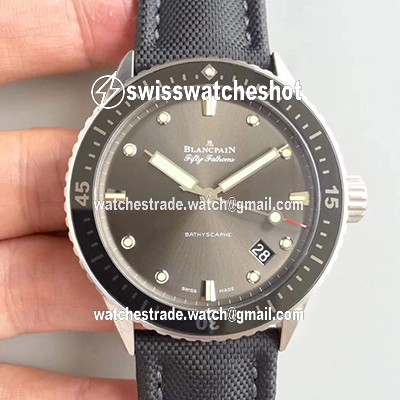 Blancpain Fifty Fathoms Bathyscaphe 5000-1110-B52A ZF Factory Meteor Grey Dial Blancpain Fifty Fathoms Bathyscaphe 5000-1110-B52A ZF Factory Meteor Grey Dial