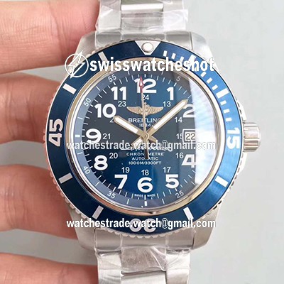 Breitling Superocean II 44MM A17392D8/C910-162A GF Factory Blue Dial Breitling Superocean II 44MM A17392D8/C910-162A GF Factory Blue Dial