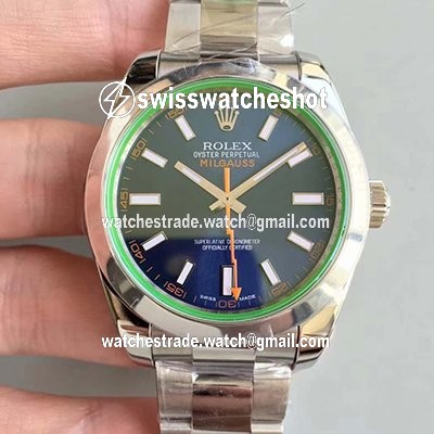 Rolex Milgauss 116400GV AR Factory Blue Dial Rolex Milgauss 116400GV AR Factory Blue Dial