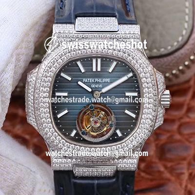Patek Philippe Nautilus Jumbo 5711 Tourbillon Blue Dial R8 Factory Patek Philippe Nautilus Jumbo 5711 Tourbillon Blue Dial R8 Factory