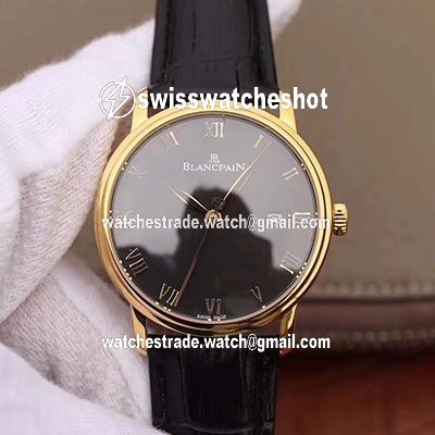Blancpain Villeret Ultraplate 6651-1127-55B ZF Factory Black Dial Blancpain Villeret Ultraplate 6651-1127-55B ZF Factory Black Dial