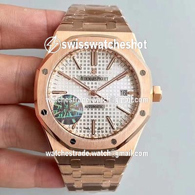 Audemars Piguet Royal Oak 15450 Rose Gold JF Factory V5 Silver Dial Audemars Piguet Royal Oak 15450 Rose Gold JF Factory V5 Silver Dial