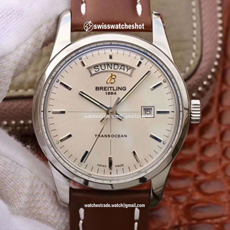 Breitling Transocean Day Date A4531012/G751/437X/A20BA.1 V7 Silver Dial Breitling Transocean Day Date A4531012/G751/437X/A20BA.1 V7 Silver Dial