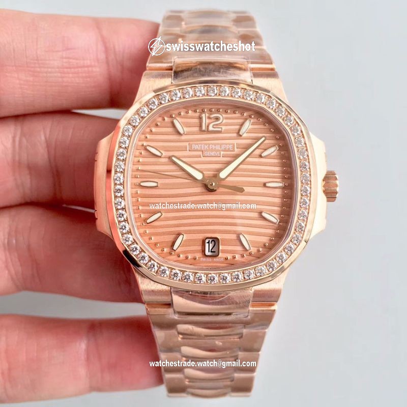 Patek Philippe Ladies Nautilus 7118/1200R PF Factory Rose Gold Dial Patek Philippe Ladies Nautilus 7118/1200R PF Factory Rose Gold Dial