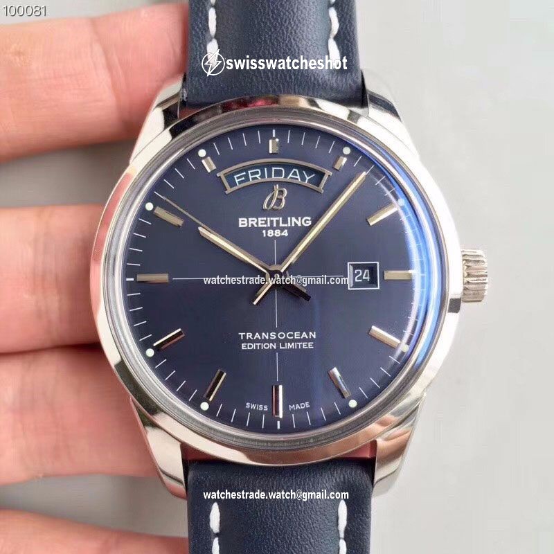 Breitling Transocean Day Date A453109T/C921/731P/A20BA.1 Blue Dial Breitling Transocean Day Date A453109T/C921/731P/A20BA.1 Blue Dial