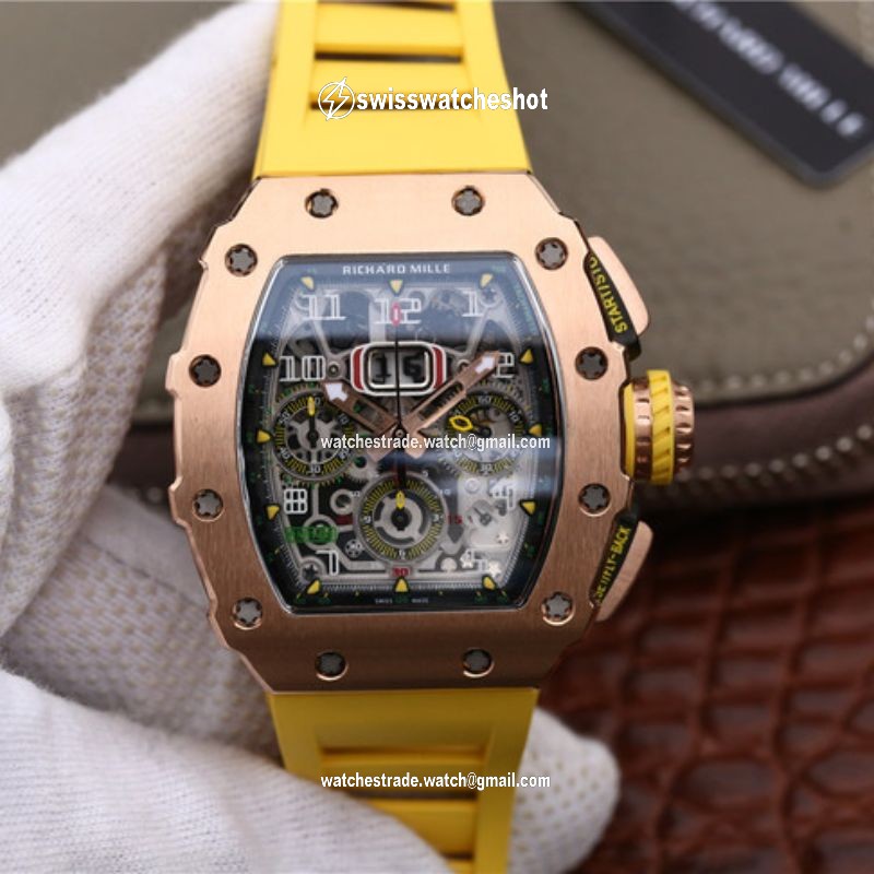 Richard Mille RM11-03 KV Factory Rose Gold Skeleton Dial Richard Mille RM11-03 KV Factory Rose Gold Skeleton Dial