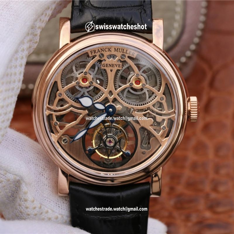 Franck Muller Giga Tourbillon 18K Rose Gold Skeleton Dial Franck Muller Giga Tourbillon 18K Rose Gold Skeleton Dial