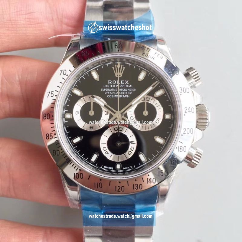 Rolex Daytona Cosmograph 116520 Noob Factory Black Dial Rolex Daytona Cosmograph 116520 Noob Factory Black Dial