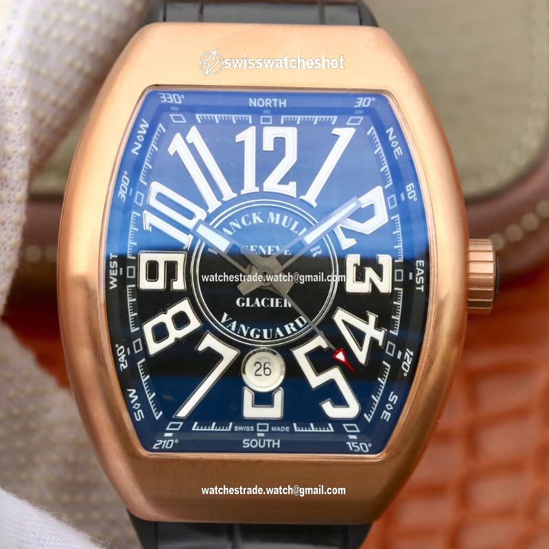 Franck Muller Vanguard V45-02 18K Rose Gold Black Dial Franck Muller Vanguard V45-02 18K Rose Gold Black Dial