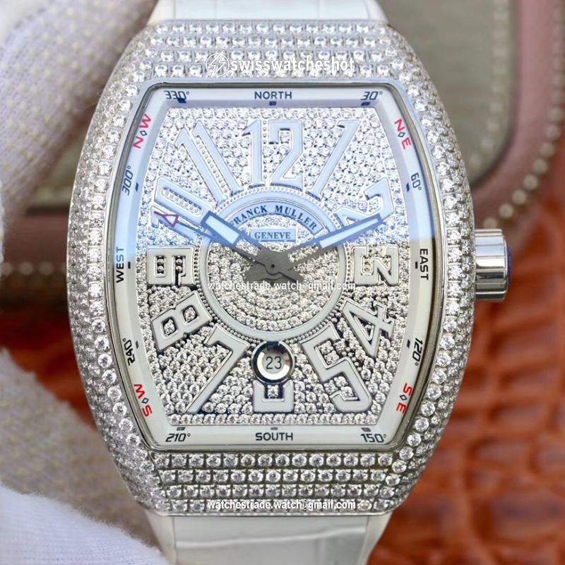 Franck Muller Vanguard V45.SC.DT.D.NBR.CD.5N.NR Diamond Dial Franck Muller Vanguard V45.SC.DT.D.NBR.CD.5N.NR Diamond Dial