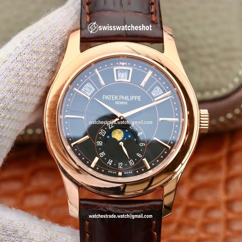 Patek Philippe Annual Calendar 5205G-001 KM Factory Black Dial Patek Philippe Annual Calendar 5205G-001 KM Factory Black Dial