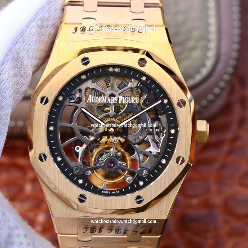 Audemars Piguet Royal Oak Offshore Diver Tourbillon 15407OR.OO.1220ST.01 JF Factory Skeleton Dial Audemars Piguet Royal Oak Offshore Diver Tourbillon 15407OR.OO.1220ST.01 JF Factory Skeleton Dial