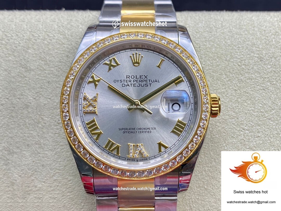 Rolex Datejust M126283RBR-0018 EW Factory Diamond-set Bezel 1