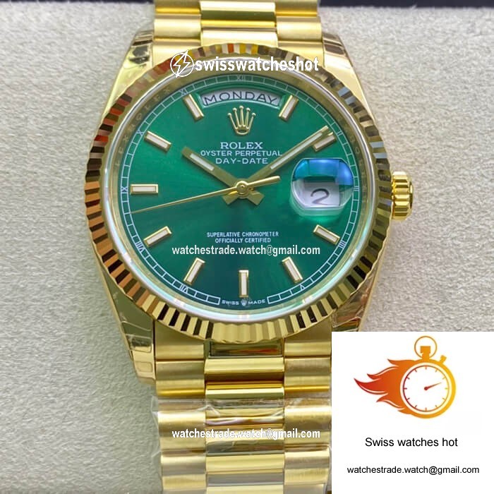 Rolex Day Date 118238 EW Factory Green Dial 1