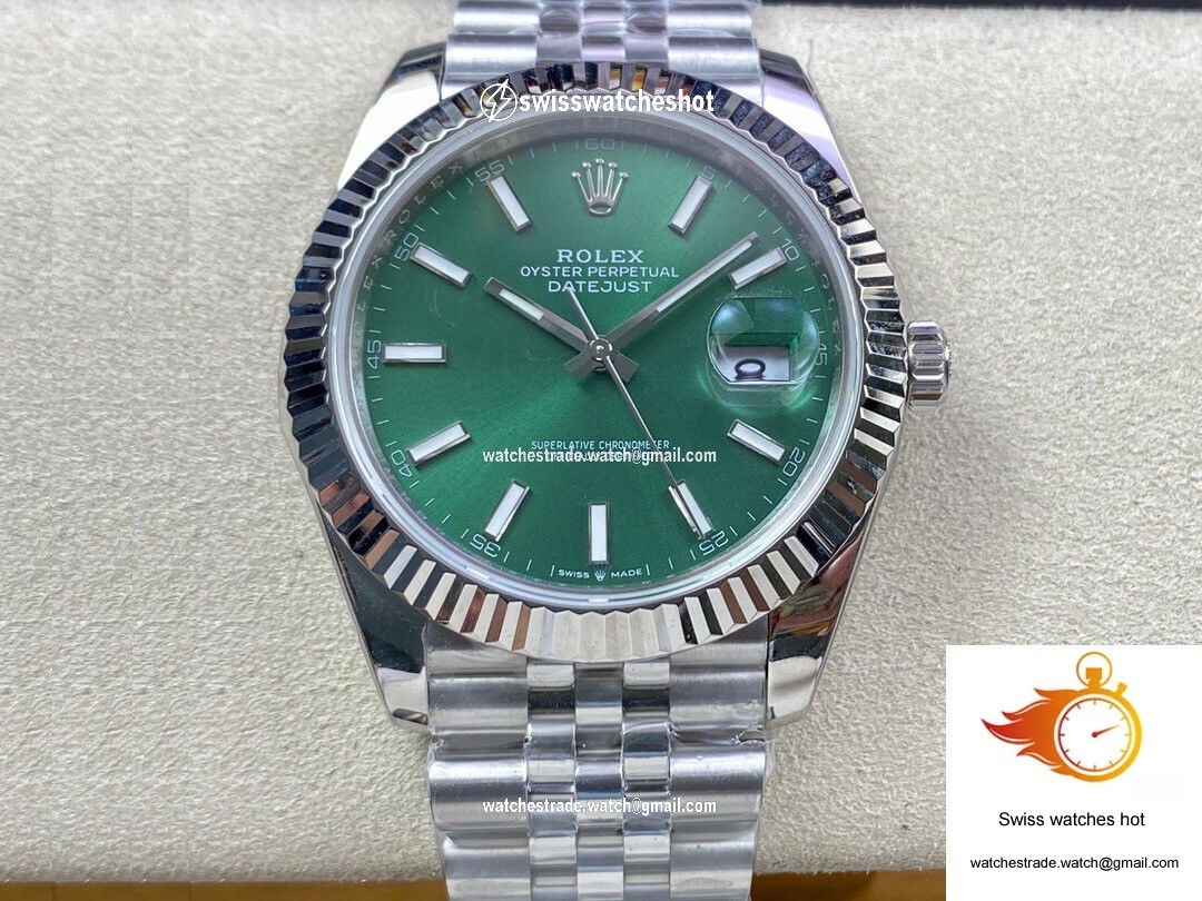 Rolex Datejust M126334-0028 EW Factory Green Dial 1