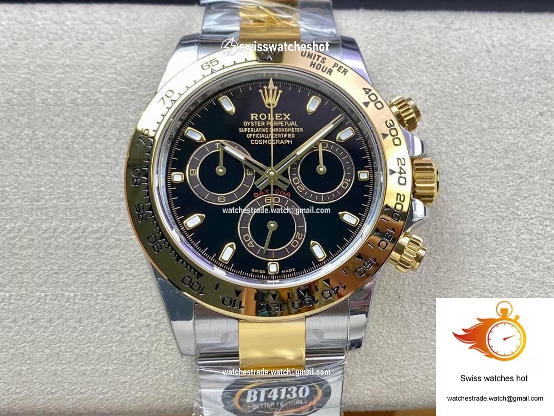 Rolex Daytona M116503-0004 BT Factory Yellow Gold Black Dial 1
