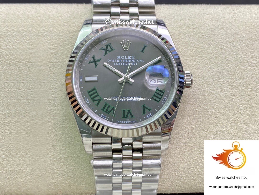 Rolex Datejust M126234-0045 36MM EW Factory Grey Dial 1