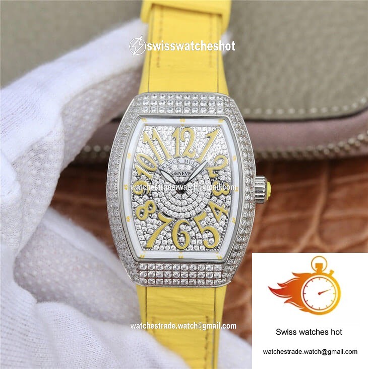 Franck Muller Vanguard Ladies ABF Factory Cowhide Strap 1