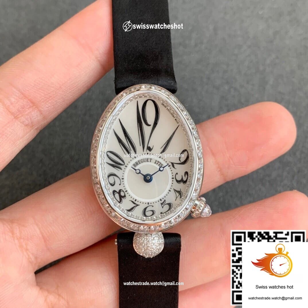 Breguet Reine De Naples 8928BB/5W/944/DD0D3L ZF Factory Diamond-set Bezel 1