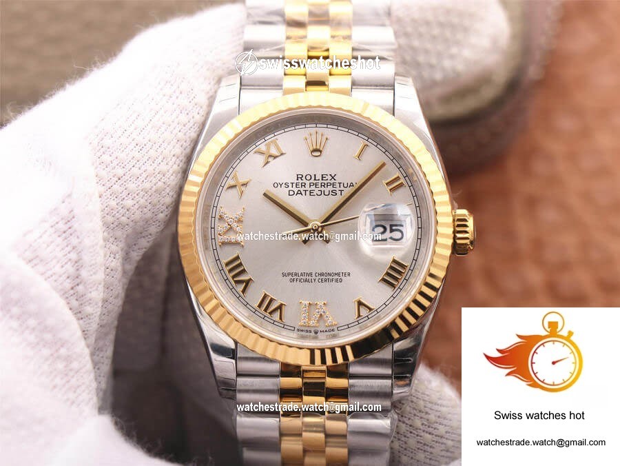 Rolex Datejust M126233-0031 EW Factory Yellow Gold Diamond Dial 1