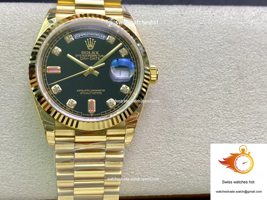 Rolex Day Date 118208 EW Factory Yellow Gold 1