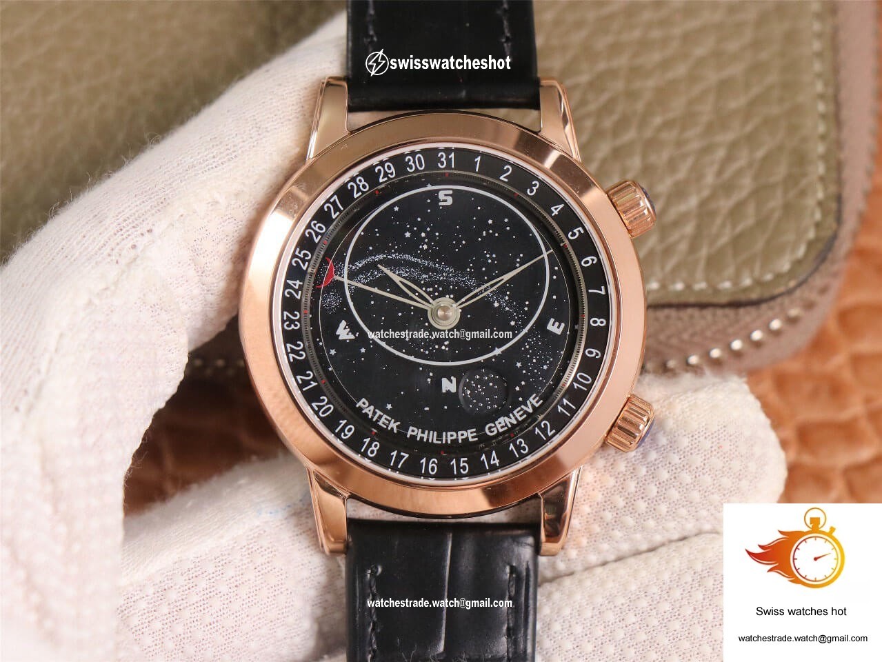 Patek Philippe Grand Complications 6102 TW Factory Rose Gold Black Dial 1