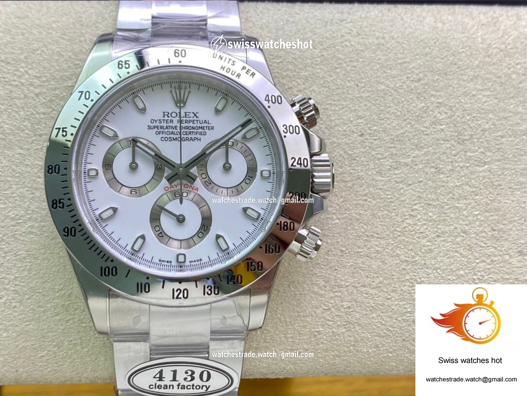 Rolex Cosmograph Daytona 116520LN Clean Factory White Dial 1