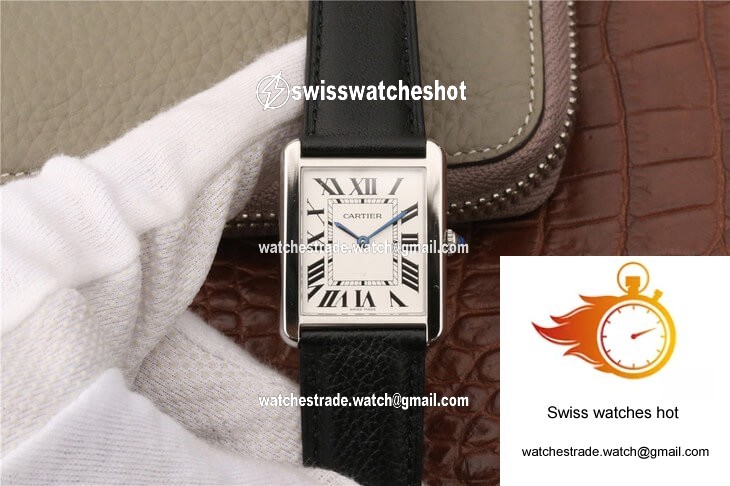 Cartier Tank WSTA0028 K11 Factory White Dial 1