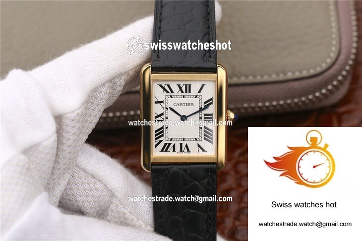 Cartier Tank W5200002 K11 Factory White Dial 1