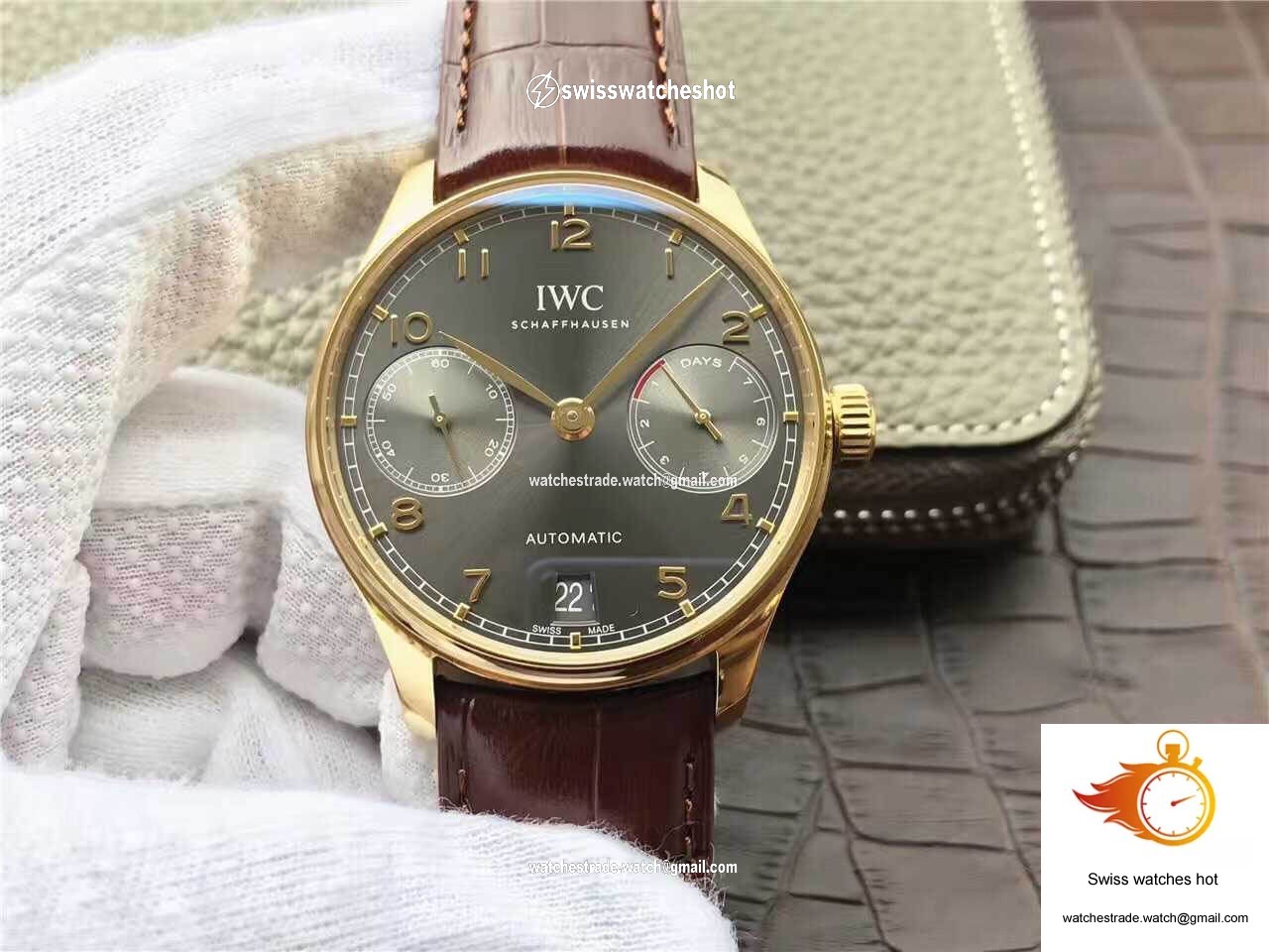 IWC Portugieser IW500101 ZF Factory Yellow Gold Case 1