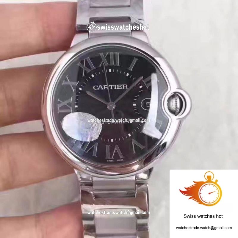 Cartier Ballon Bleu 42MM W6920042 V6 Factory Black Dial 1