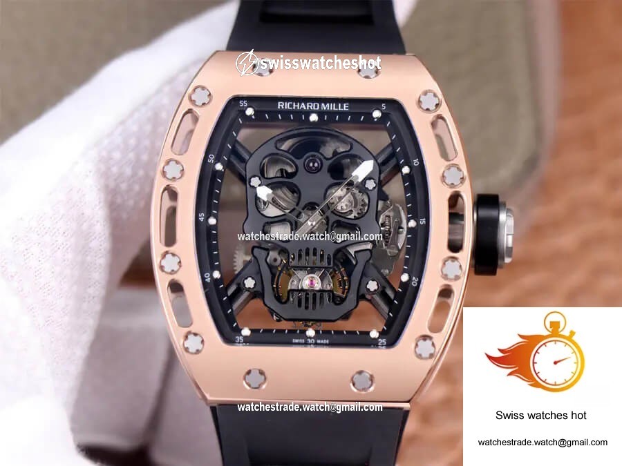 Richard Mille RM52-01 Tourbillon JB Factory Ceramic Skull Dial 1