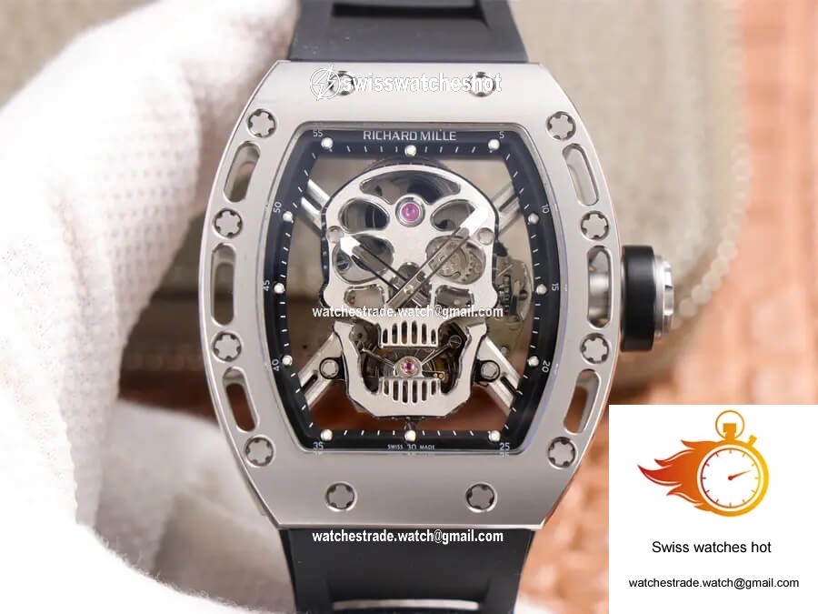 Richard Mille RM52-01 Tourbillon JB Factory Titanium Alloy Skull Dial 1