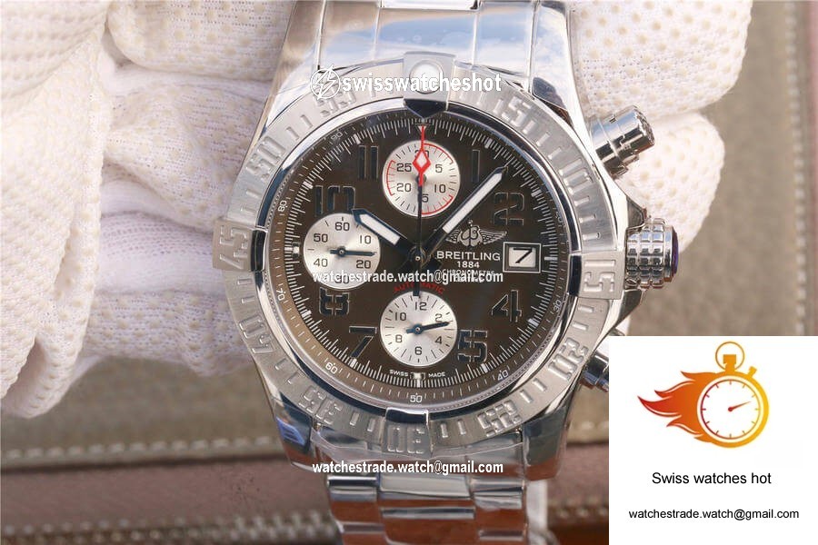 Breitling Avenger II A1338111/F564/170A GF Factory Bituminous Coal Color Dial 1