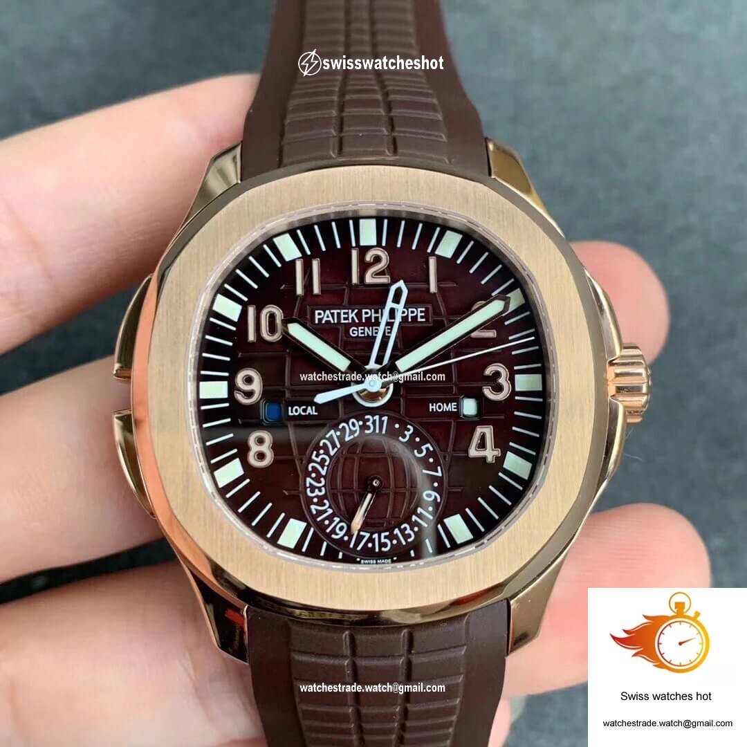 Patek Philippe Aquanaut 5164R-001 GR Factory Rose Gold Brown Dial 1