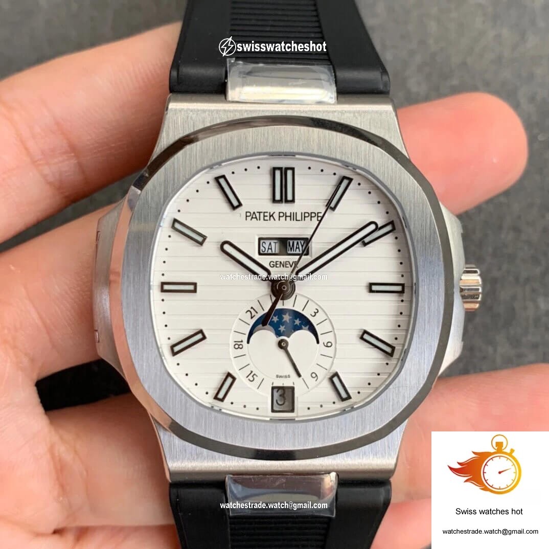 Patek Philippe Nautilus 5726 Moonphase GR Factory V2 White Dial 1