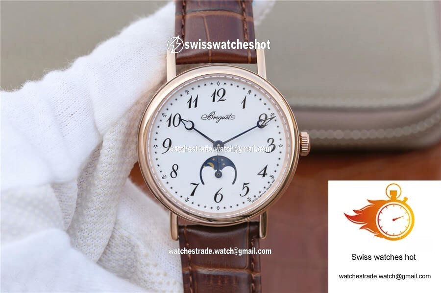 Breguet Classique Moonphase 9087BB TW Factory Rose Gold White Dial 1
