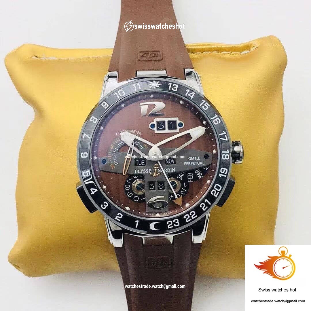 Ulysse Nardin El Toro 322-00 TW Factory Ceramics Brown Dial 1