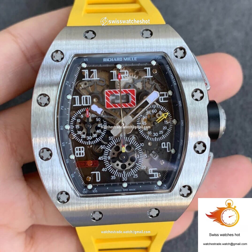 Richard Mille RM11 KV Factory Titanium Yellow Strap 1