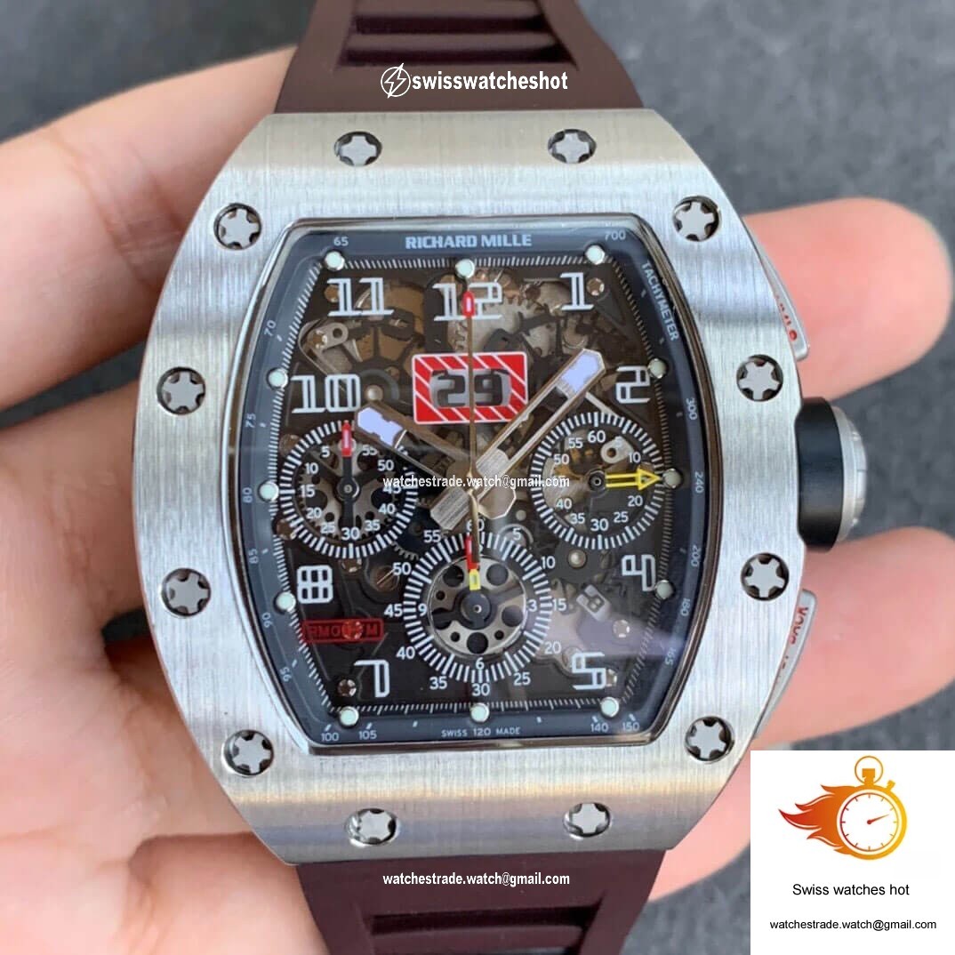 Richard Mille RM11 KV Factory Titanium Brown Strap 1