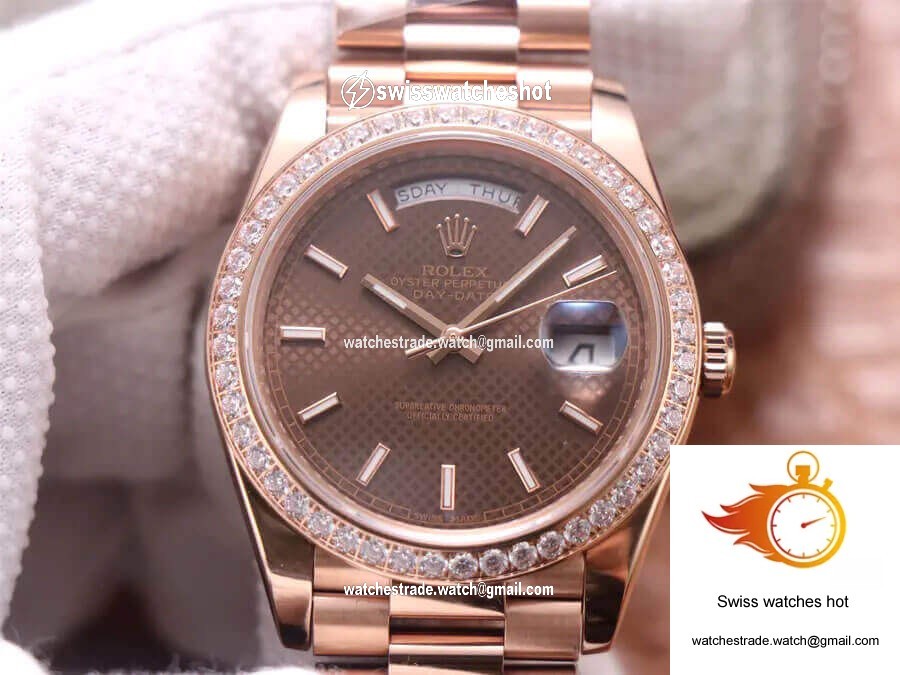 Rolex Day-Date M228345RBR-0005 EW Factory Chocolate Color Dial 1