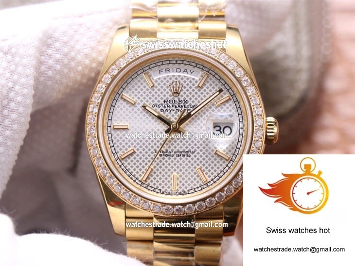 Rolex Day-Date M228348RBR-0005 EW Factory Silver Dial 1
