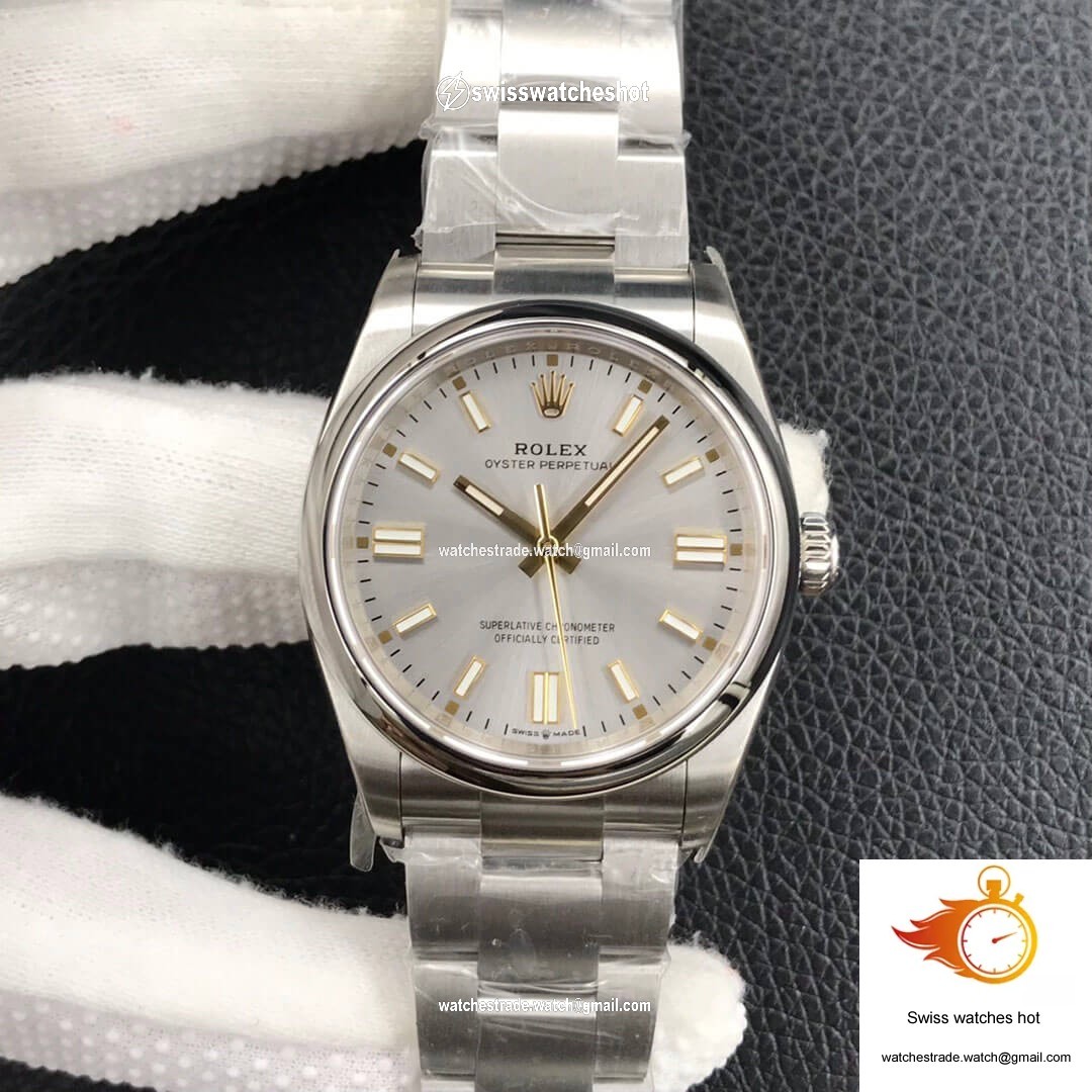 Rolex Oyster Perpetual M126000-0001 36MM EW Factory Silver Dial 1