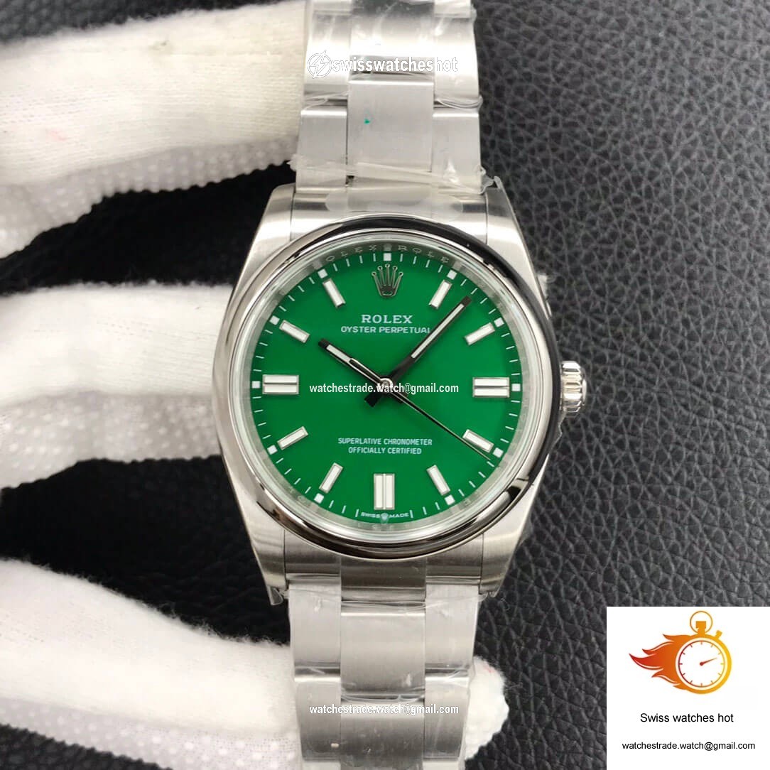 Rolex Oyster Perpetual M126000-0005 36MM EW Factory Green Dial 1