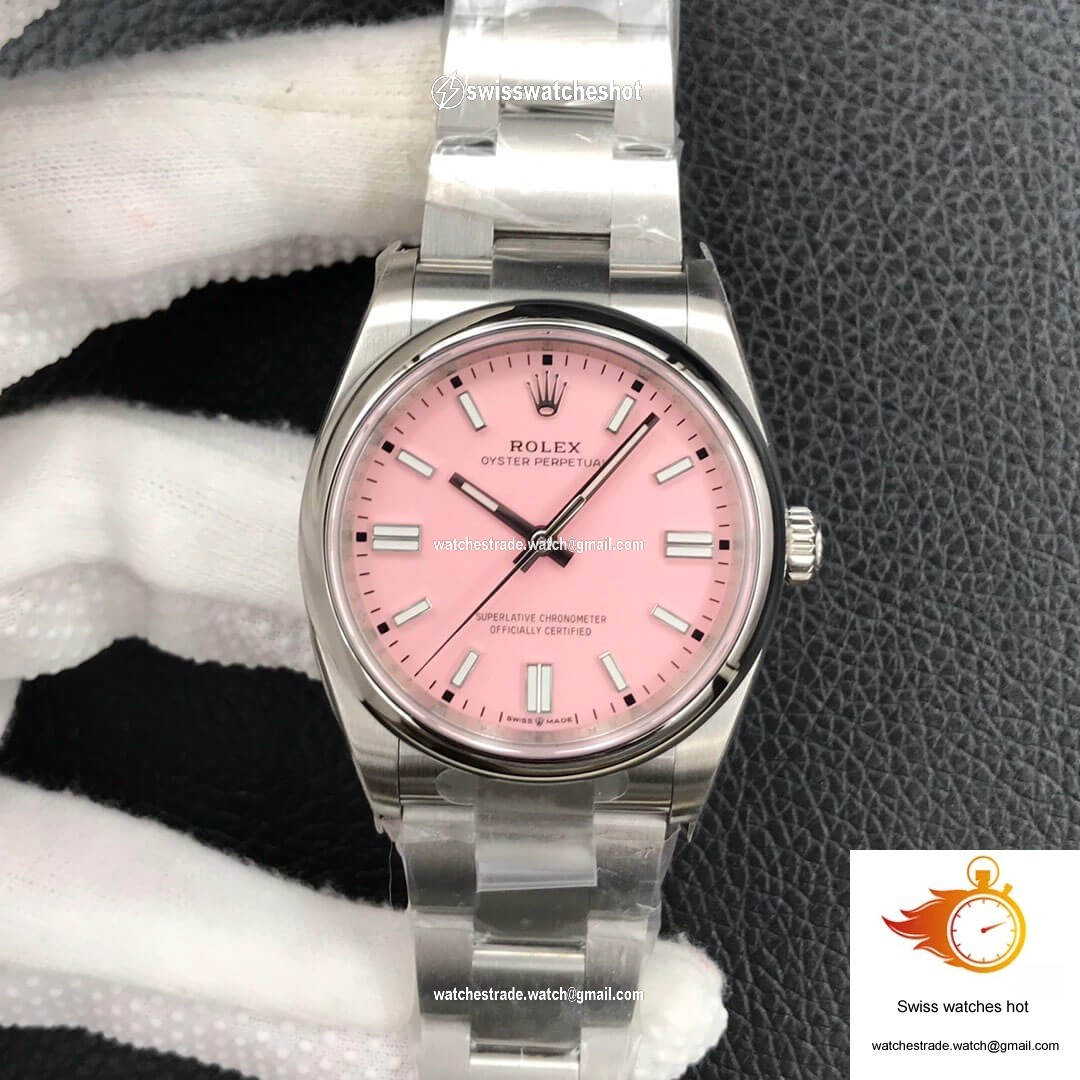 Rolex Oyster Perpetual M126000-0008 36MM EW Factory Candy Pink Dial 1