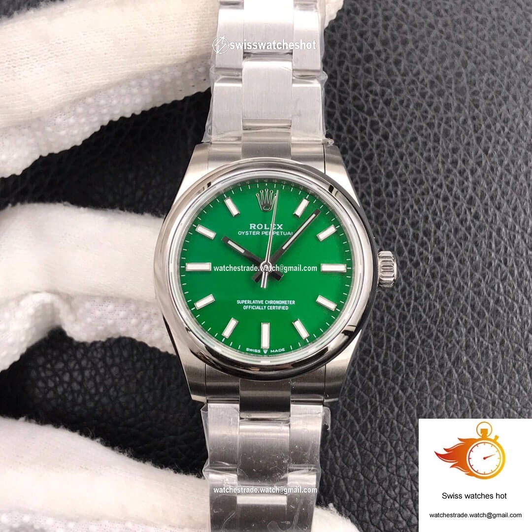 Rolex Oyster Perpetual M277200-0006 31MM EW Factory Green Dial 1