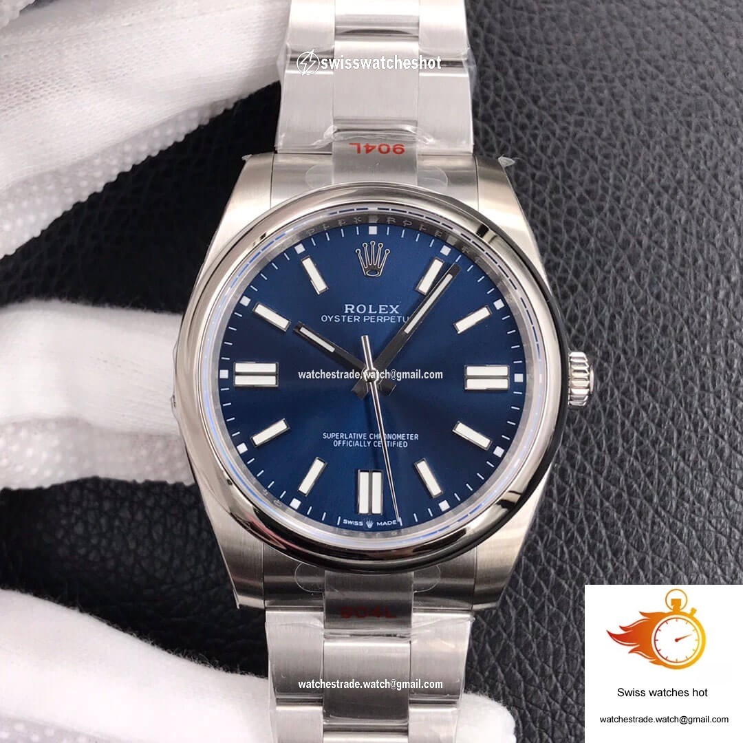 Rolex Oyster Perpetual M124300-0003 41MM EW Factory Blue Dial 1