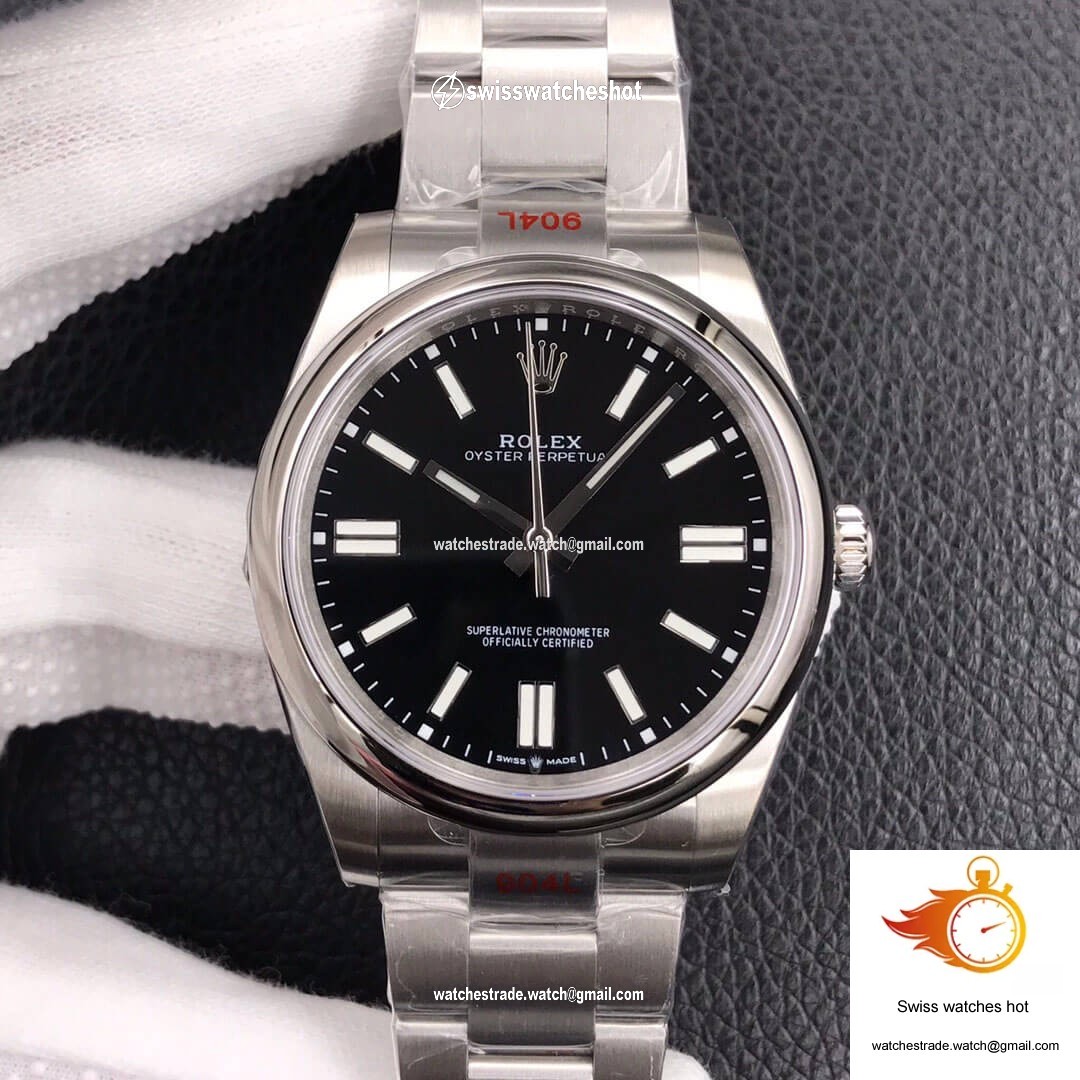 Rolex Oyster Perpetual M124300-0002 41MM EW Factory Black Dial 1